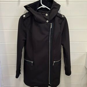 Michael Kors Stylish Mid Length Hooded Coat